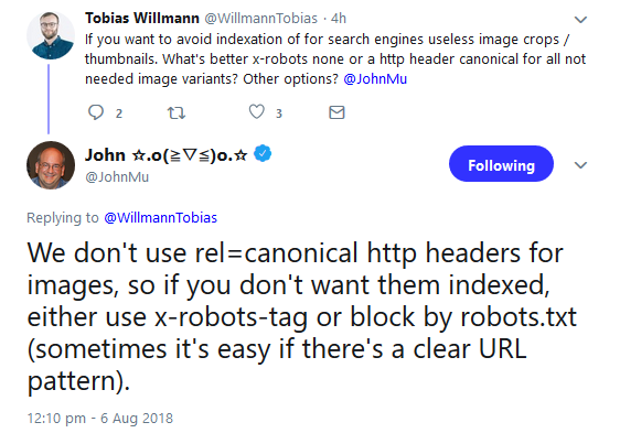 Google: Canonical für Bilder wird nicht gewertet