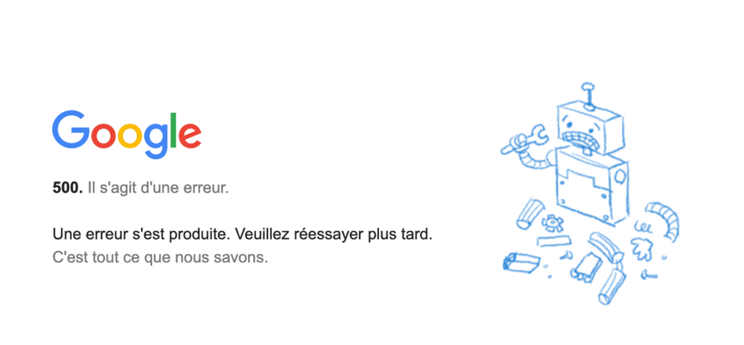 Google Search Console: 500er Fehler