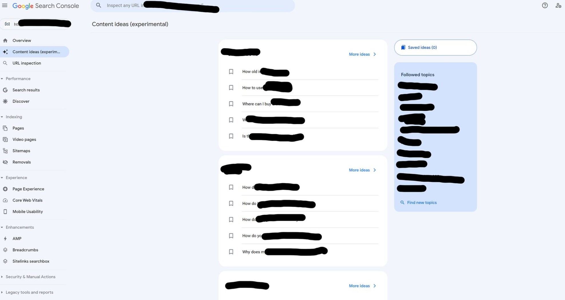 Content Ideas für Google Search Console