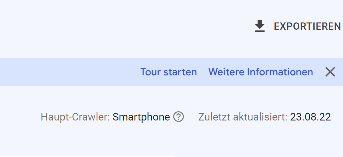 Google Search Console: Funktion zum Teilen fehlt