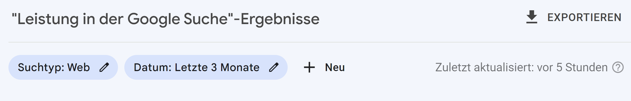 Google Search Console: Daten im Leistungsbericht sind wieder auf dem neuesten Stand