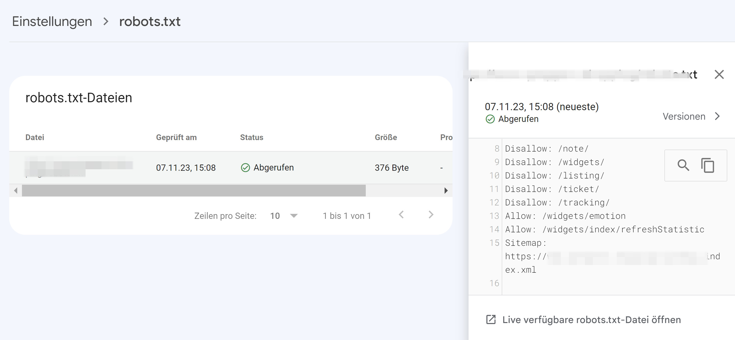 Neuer robots.txt-Report in der Google Search Console