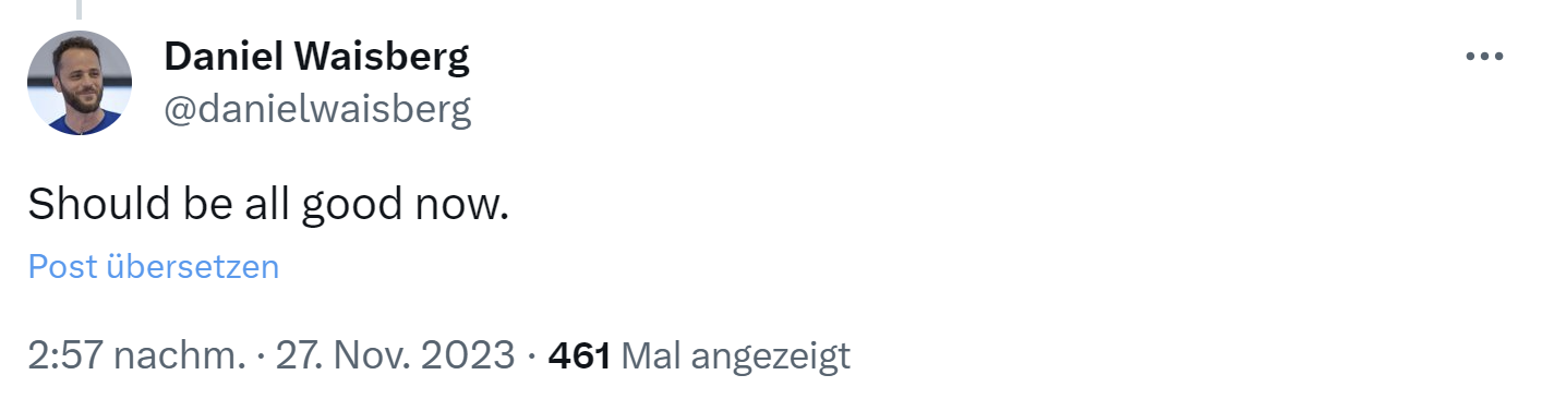 Google Search Console: Probleme gelöst - Daniel Waisberg auf Twitter