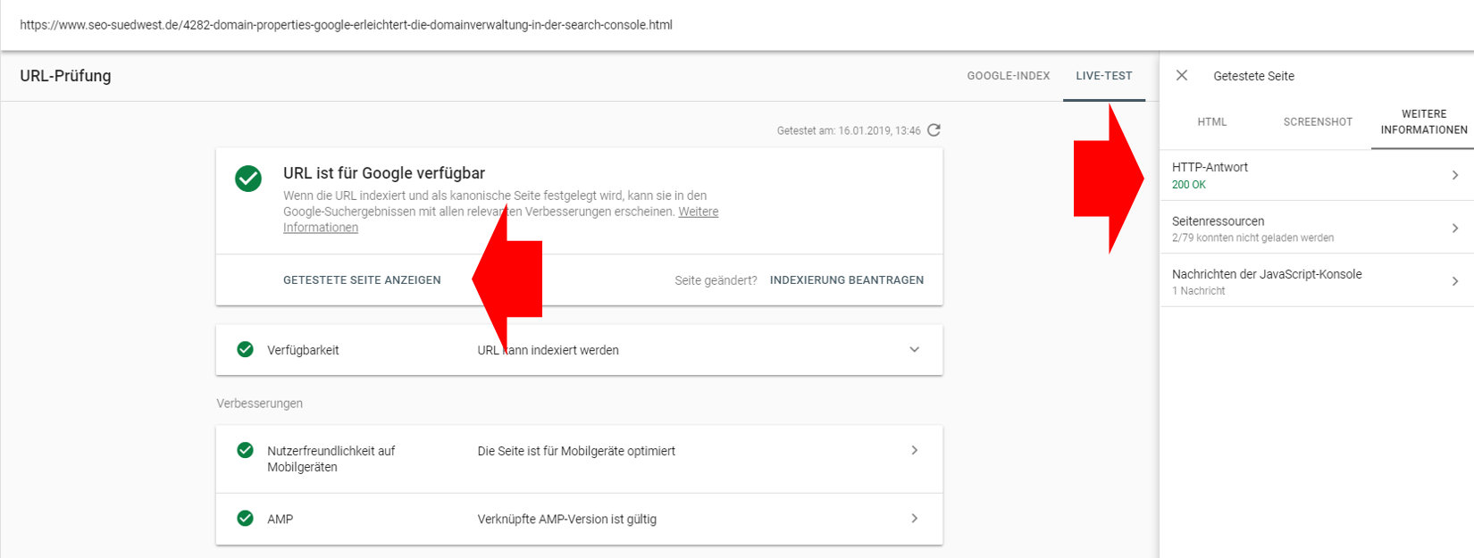 Google Search Console: URL Inspection Tool mit erweiterten Funktionen