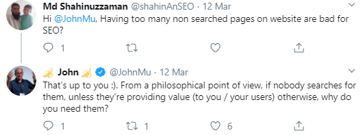 Google: Sind Seiten, nach denen niemand sucht, ein Problem?