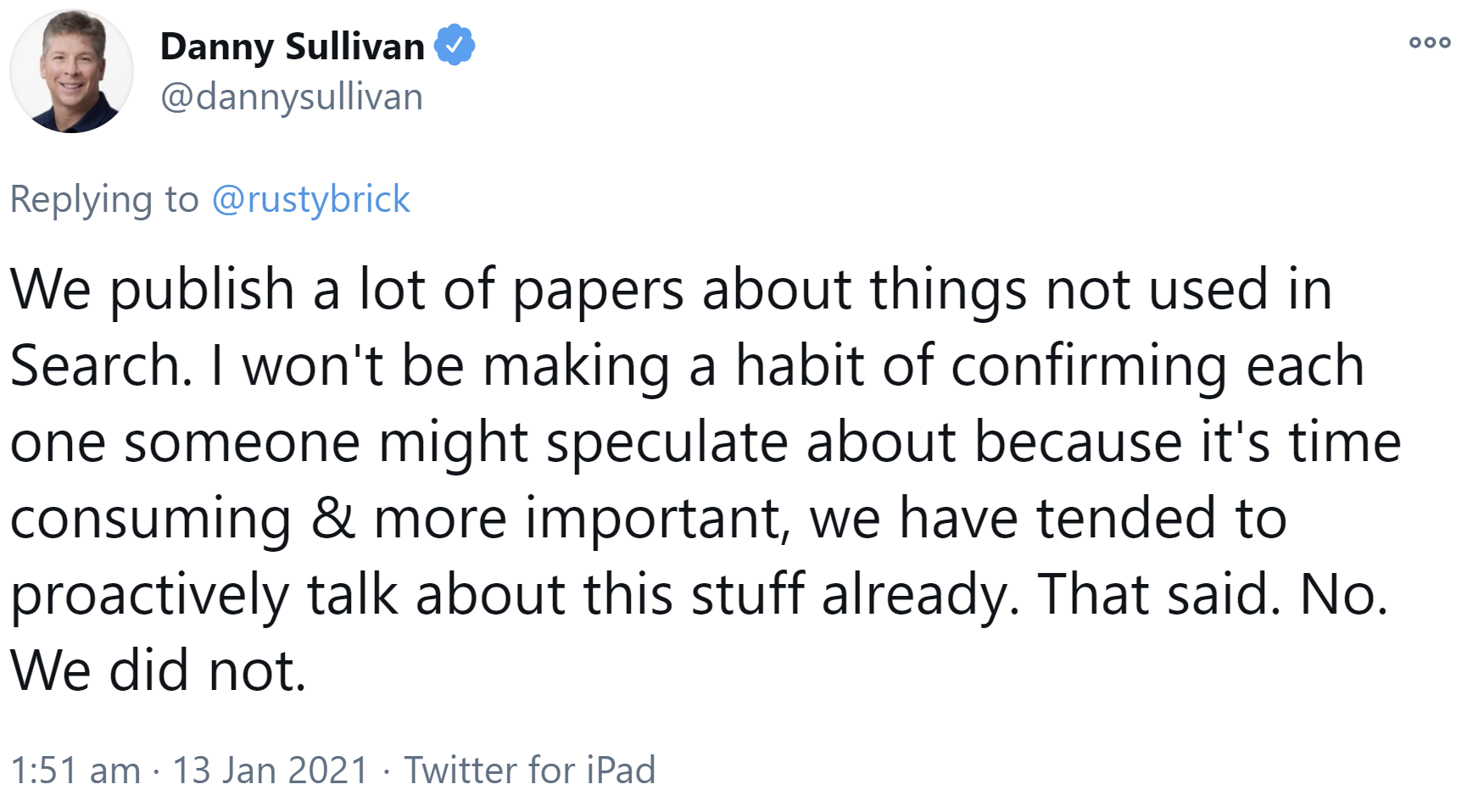 Google: SMITH ist nicht live