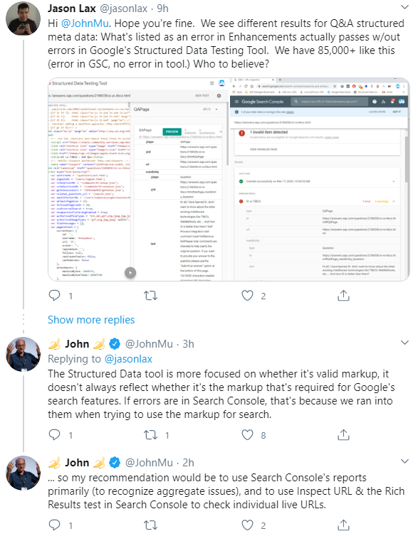Google: Bei strukturierten Daten im Zweifelsfall besser die Ergebnisse der Google Search Console verwenden