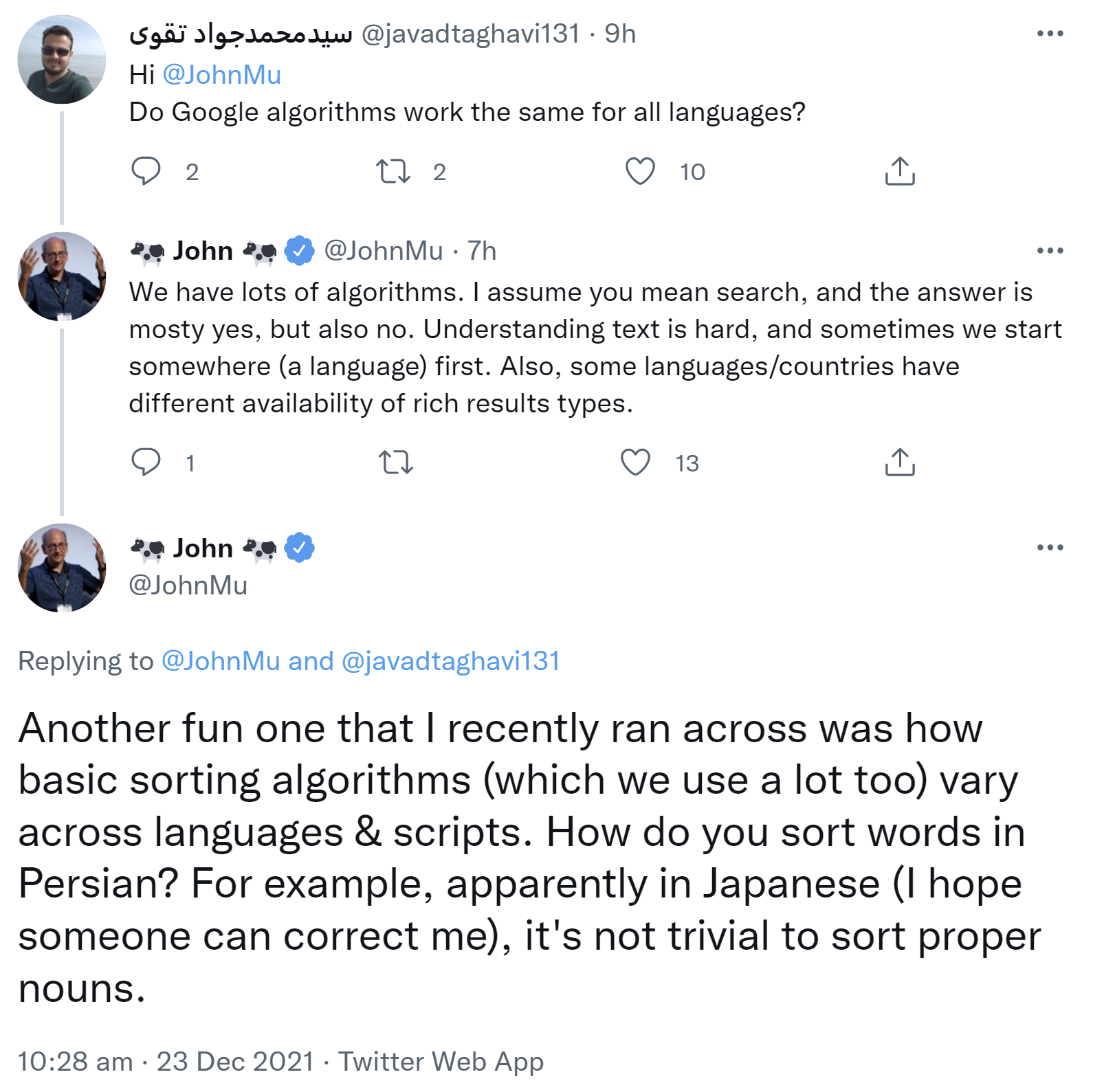 Google: Suche-Algorithmen können je nach Sprache unterschiedlich funktionieren