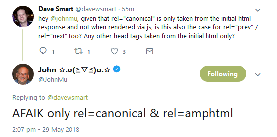 Google: Tags, die nur im initialen HTML erkannt werden