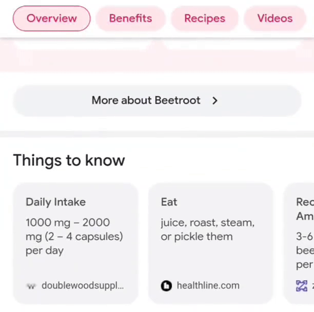 Google: 'Things to know' als Karussell in der mobilen Suche