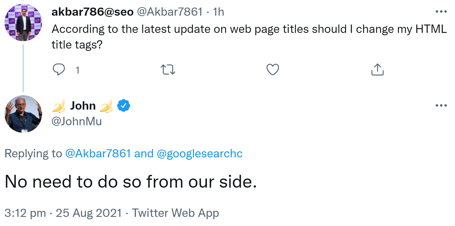 Google Title Update: keine Änderungen an Title Tags notwendig