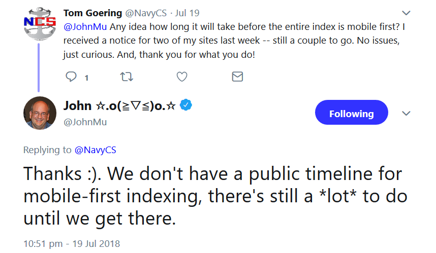 Google: Umstellung auf Mobile First noch viel Arbeit