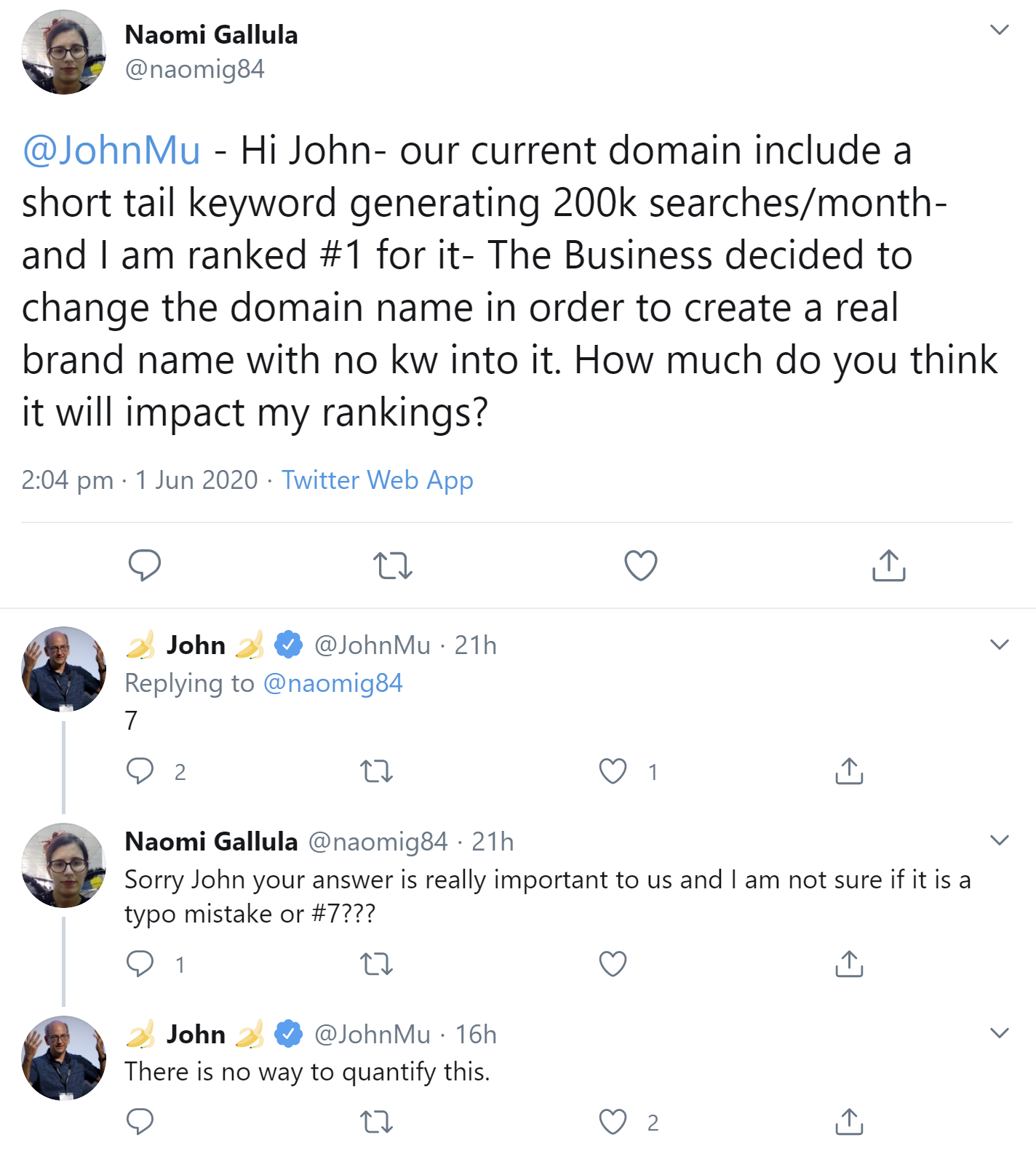 Google: unklare Auswirkungen eines Domainwechsels auf die Rankings