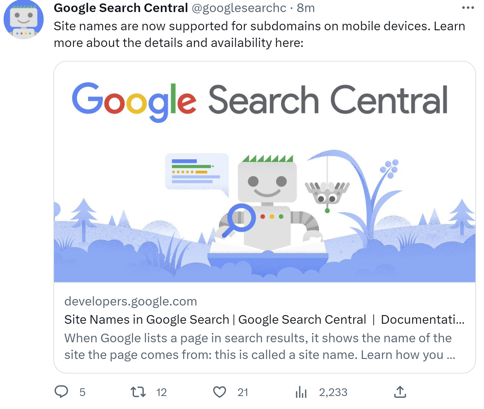 Google unterstützt jetzt auch Website-Namen für Subdomains
