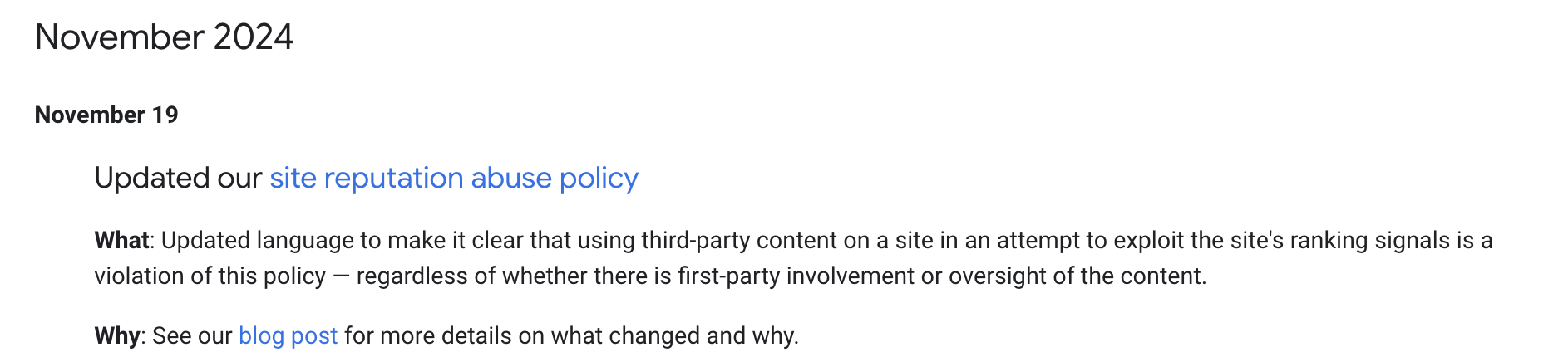 Google aktualisiert Richtlinien gegen Site Reputation Abuse
