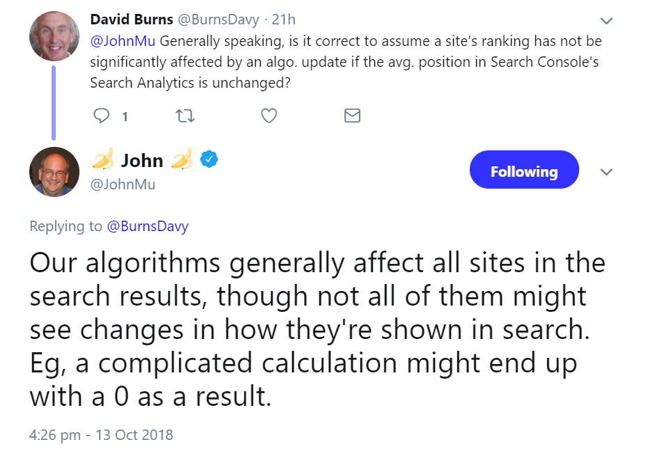Google: 'Updates betreffen immer alle Webseiten'