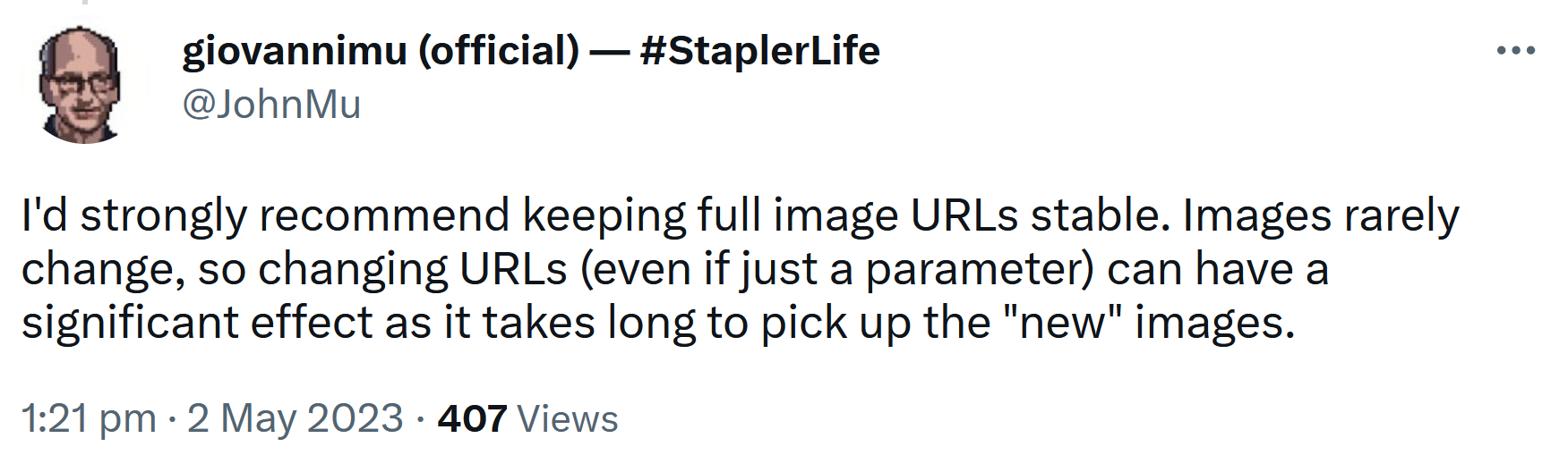 Google: Bild-URLs möglichst nicht verändern