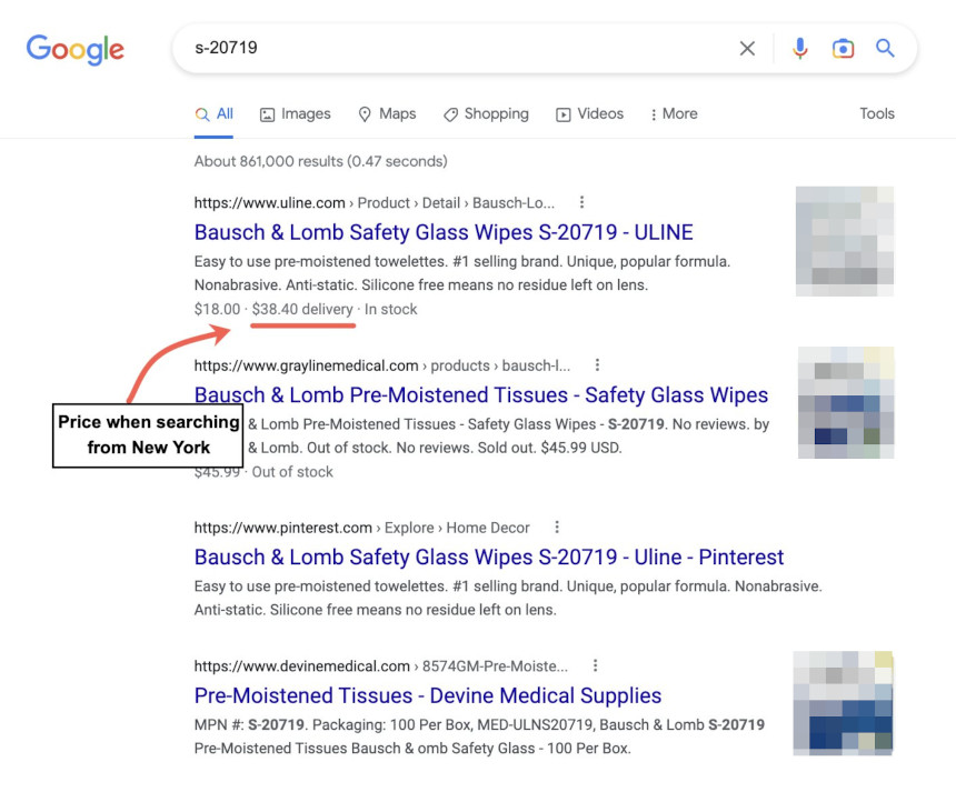 Google: Versandkosten in den Suchergebnissen basierend auf Merchant Center Feed