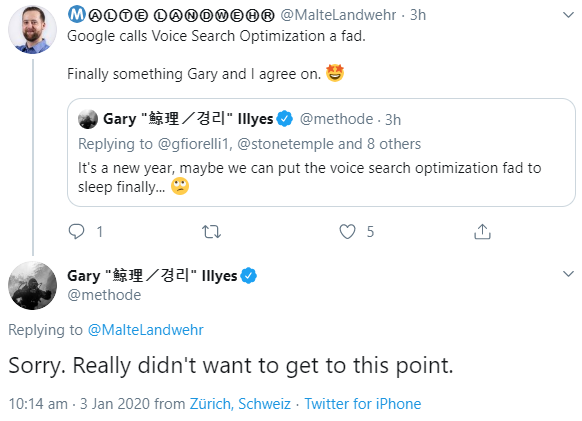 Googles Gary Illyes: Optimierung für Voice Search ist nur 'eine Marotte'