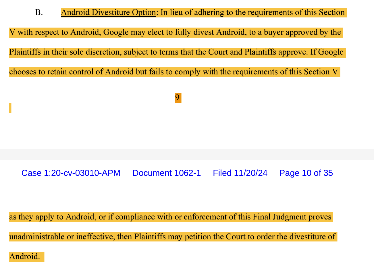 Google: Wahlmöglichkeiten zu Android
