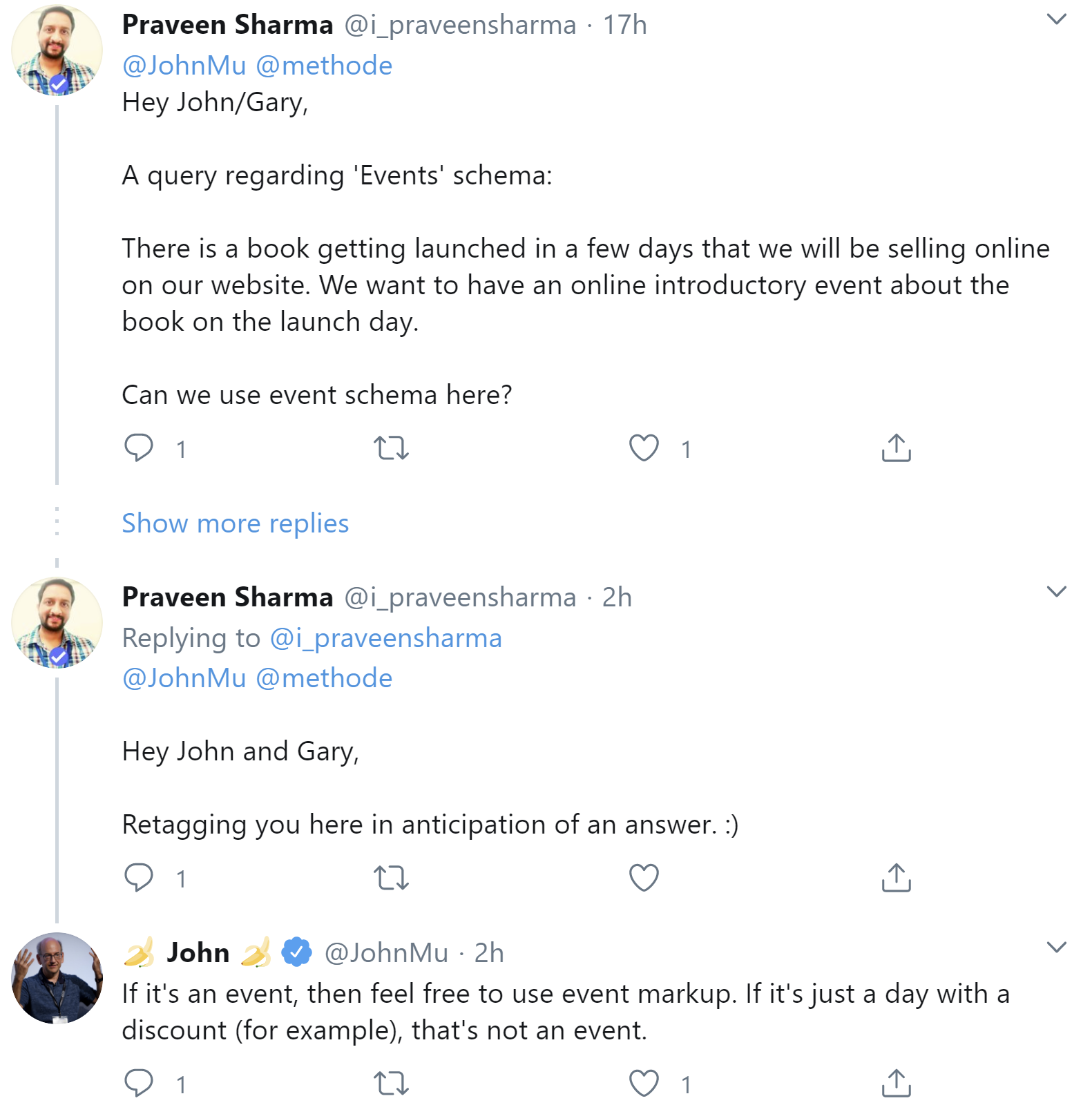 Google: Wann ist ein Event ein Event?