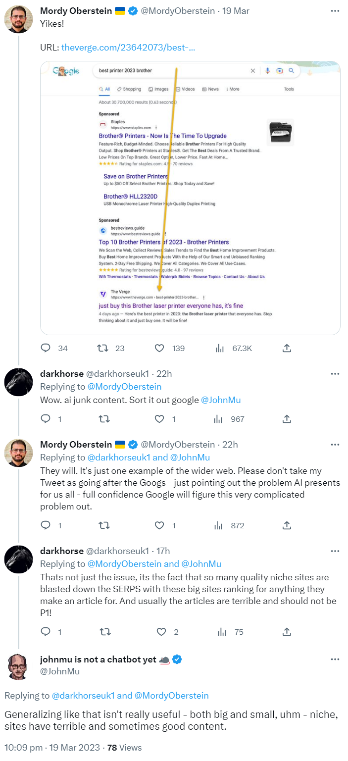 Warum große Websites häufig für fast jedes Keyword ranken können