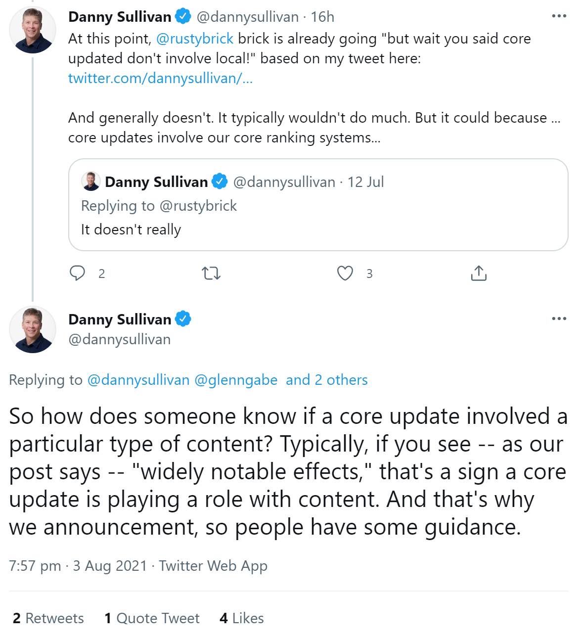 Google: Wie kann man prüfen, ob Inhalte von einem Core Update betroffen sind?