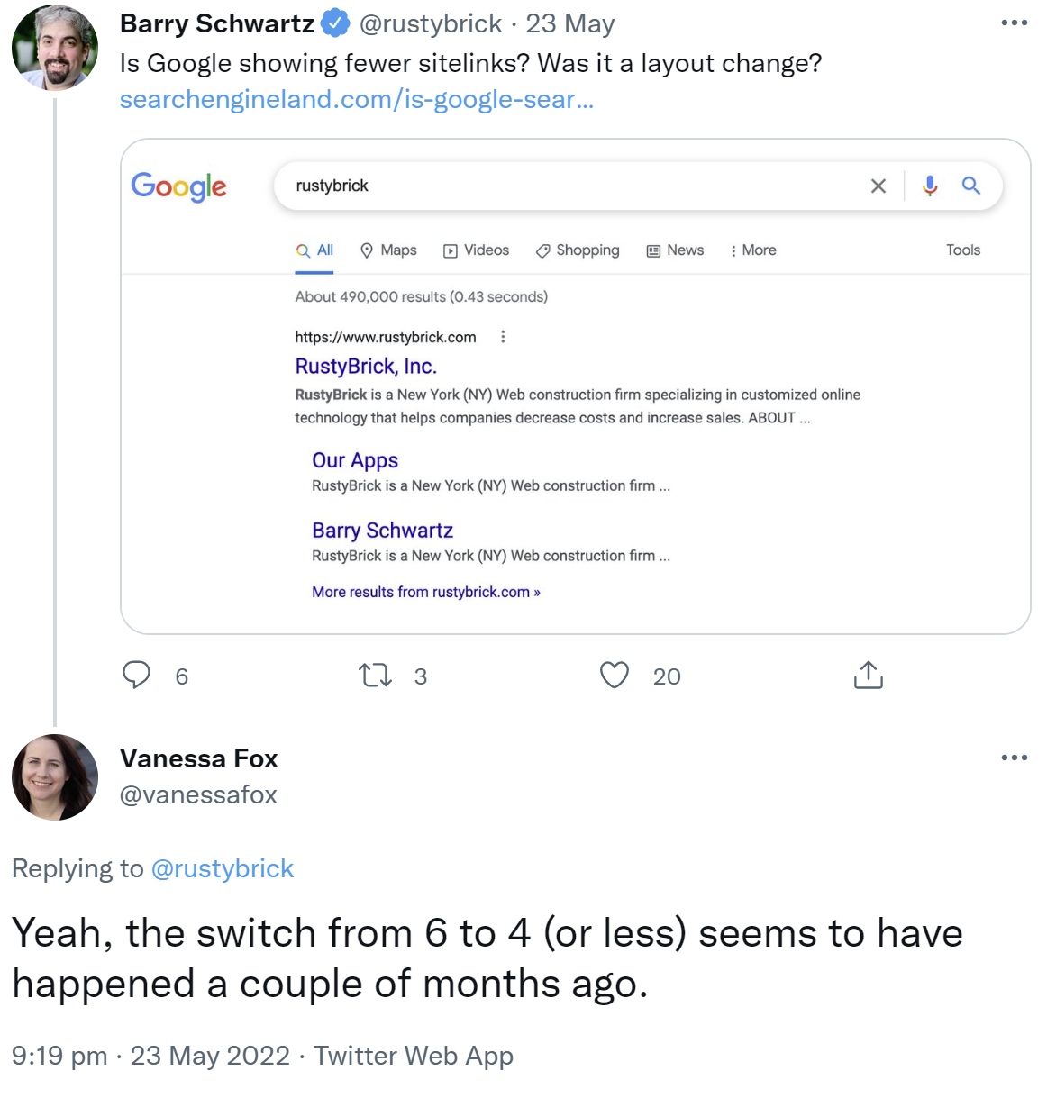 Google zeigt offenbar schon seit Monaten weniger Sitelinks an