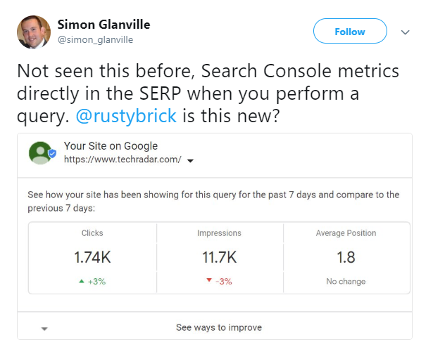Google zeigt Webseiten-Statistiken direkt auf der Suchergebnisseite an