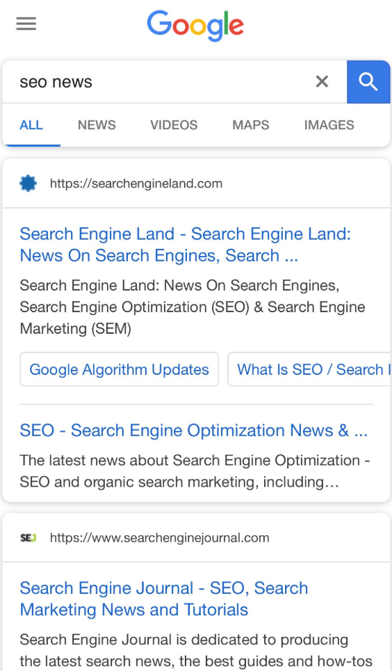 Google zeigt wieder Favicons in Suchergebnissen an