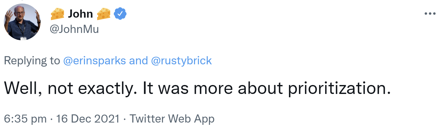 Google: Bei der Frage, welche SEO-Maßnahmen erfolgreich waren, ist eine Priorisierung schwierig