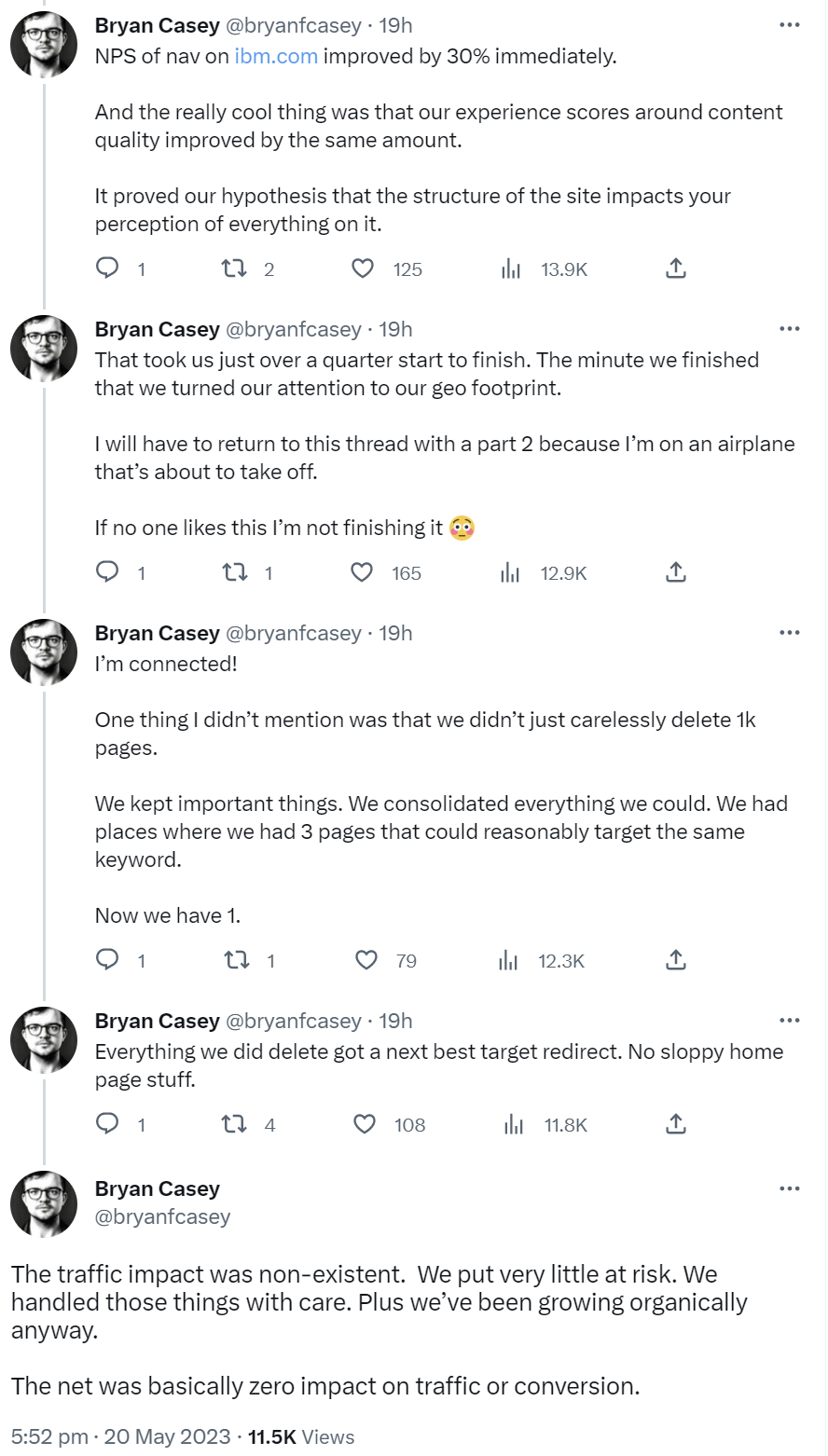 Bessere Naviation für die IBM-Website