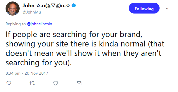 Google: keine klare Aussage zu Markeneffekt in der Suche