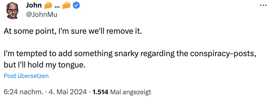 John Müller von Google ist davon überzeugt, dass das Disavow-Tool irgendwann verschwinden wird