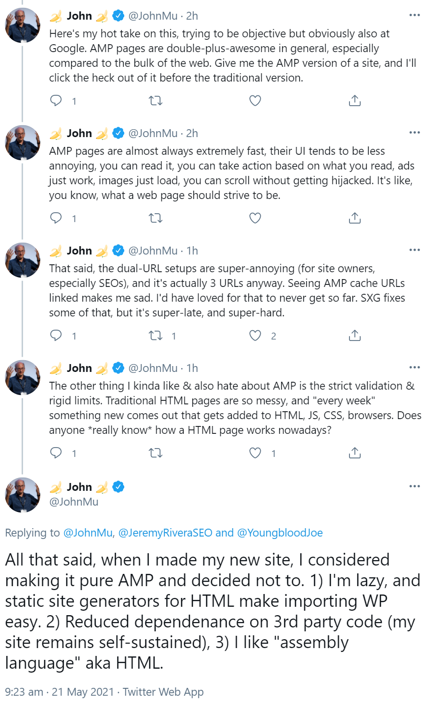 John Müller von Google nennt Vorteile und Nachteile von AMP