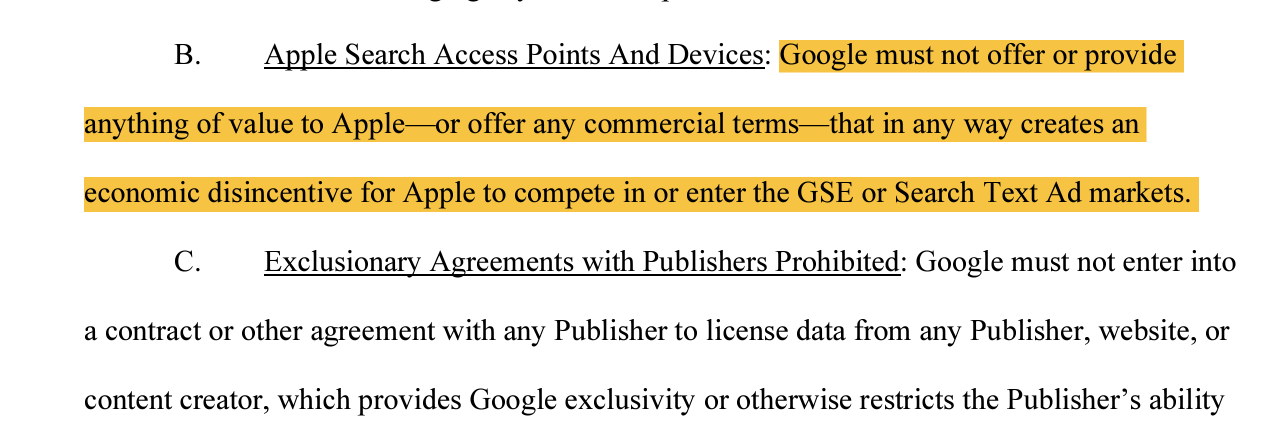 Google soll keine Anreize an Apple mehr zahlen