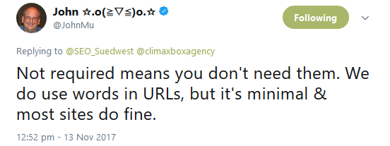 Google: Keywords in URLs haben nur einen geringen Ranking-Effekt