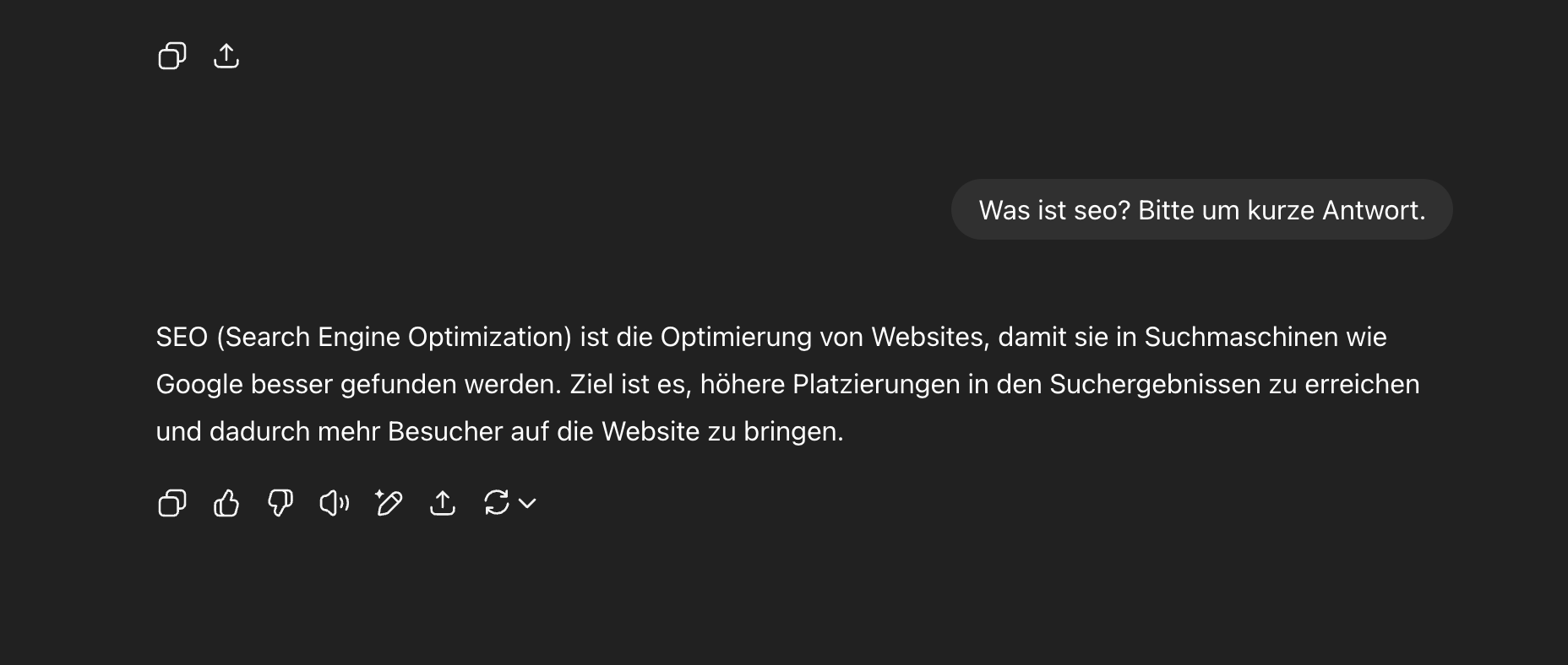 KI-Antwort ohne Quelle
