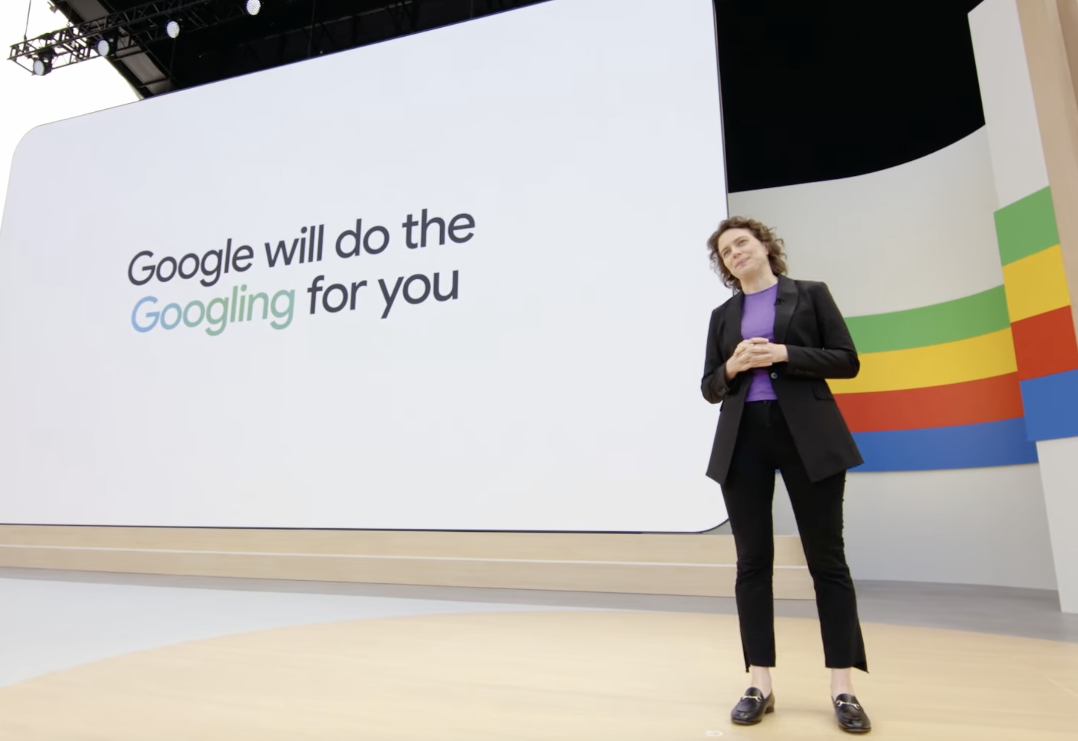 Liz Reid auf dei Google I/O 2024