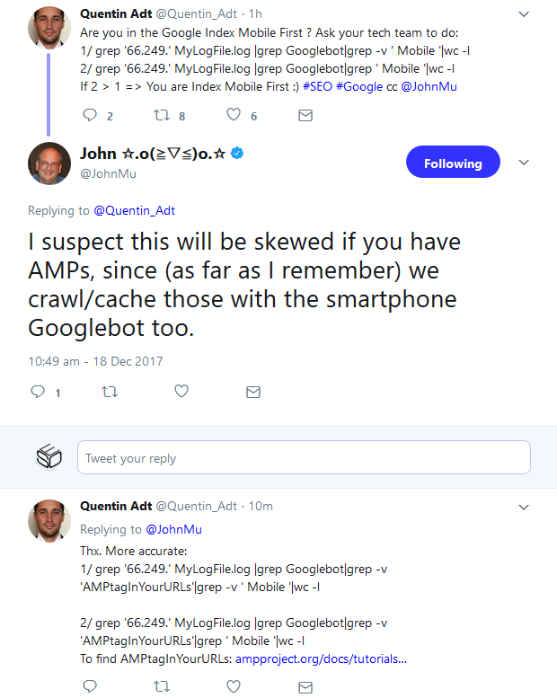 Google: Wie man per Logabfrage testen kann, ob eine Seite bereits im neuen Index liegt