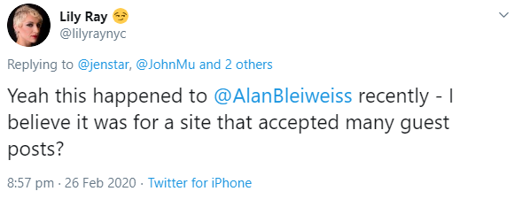 Manuelle Maßnahme wegen zu vieler Gastbeiträge?