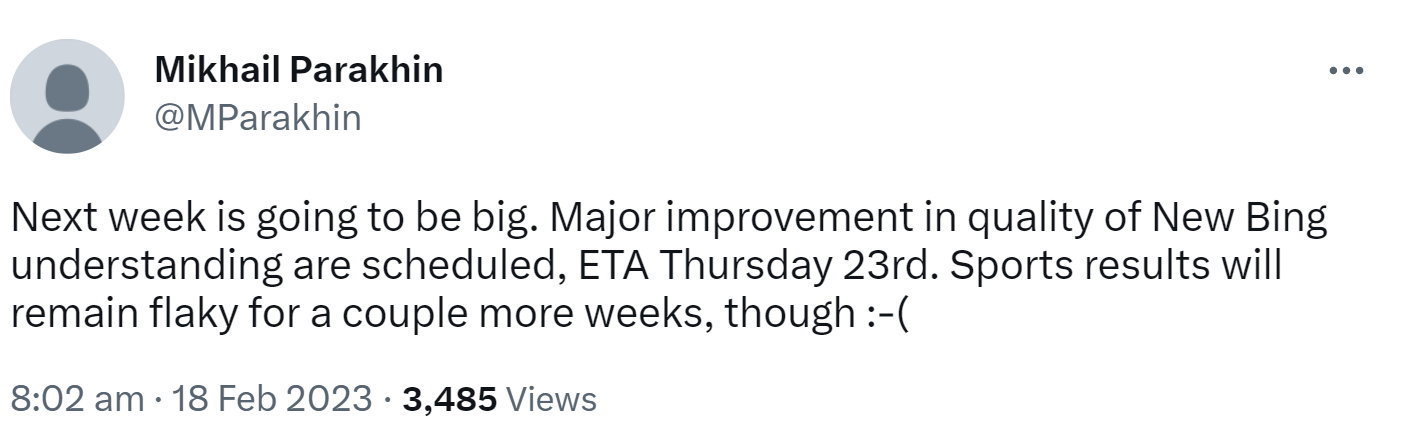 Bing Chat: großes Update für den 23. Februar angekündigt