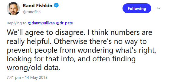 Rand Fishkin: 'maximale Zeichenzahl für Descriptions ist hilfreich.'