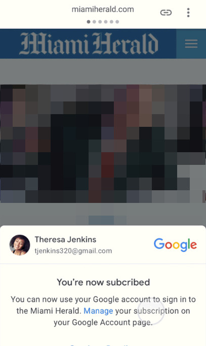 Subscribe with Google