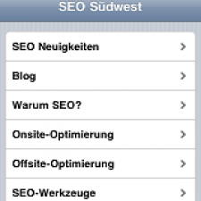 Mobile Seite von SEO Südwest