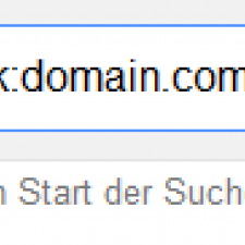 Google: 'Benutzt nicht den link-Operator'