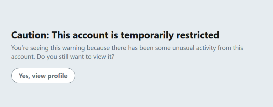 Twitter: Konto vroübergehend gesperrt