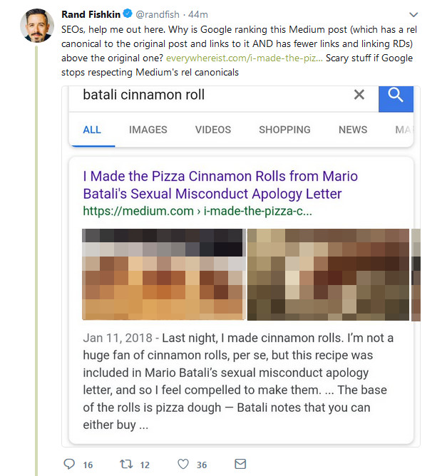 Warum rankt Google Kopie höher als das Original?