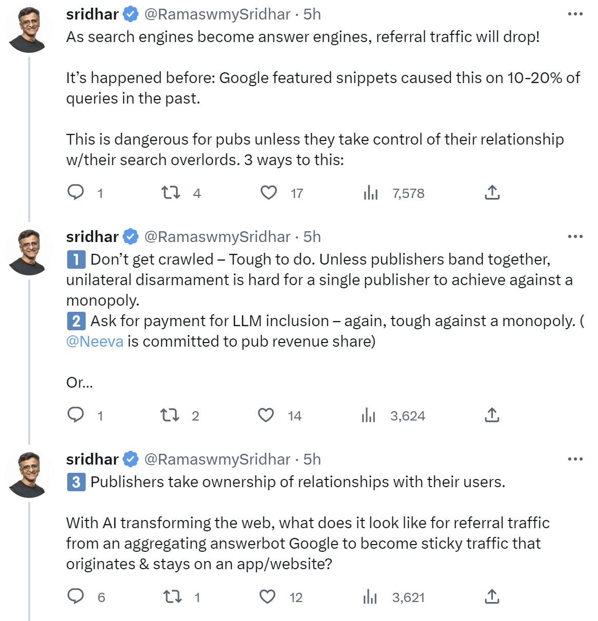 Sridhar Ramaswamy: Was Website-Betreiber gegen sinkenden Traffic unternehmen können