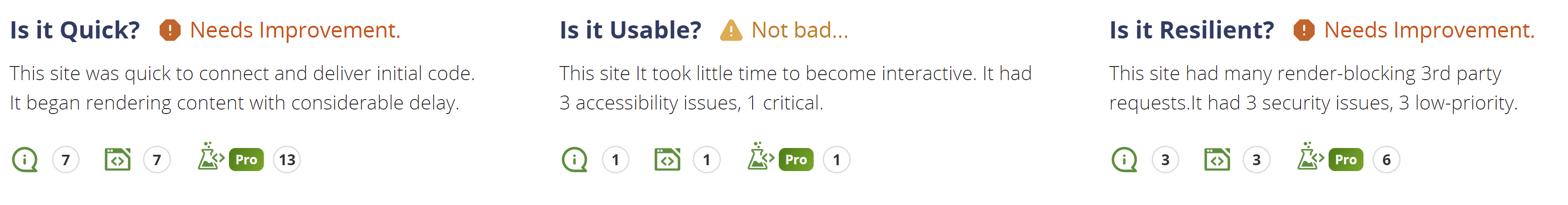 WebPageTest Empfehlungen